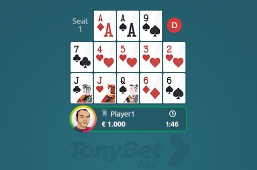 Chinese poker odds